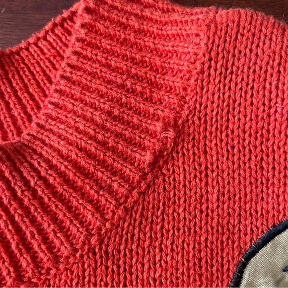 Vintage Colleen’s Collectibles 90’s Orange Halloween Cat Pullover Sweater - Picture 6 of 12